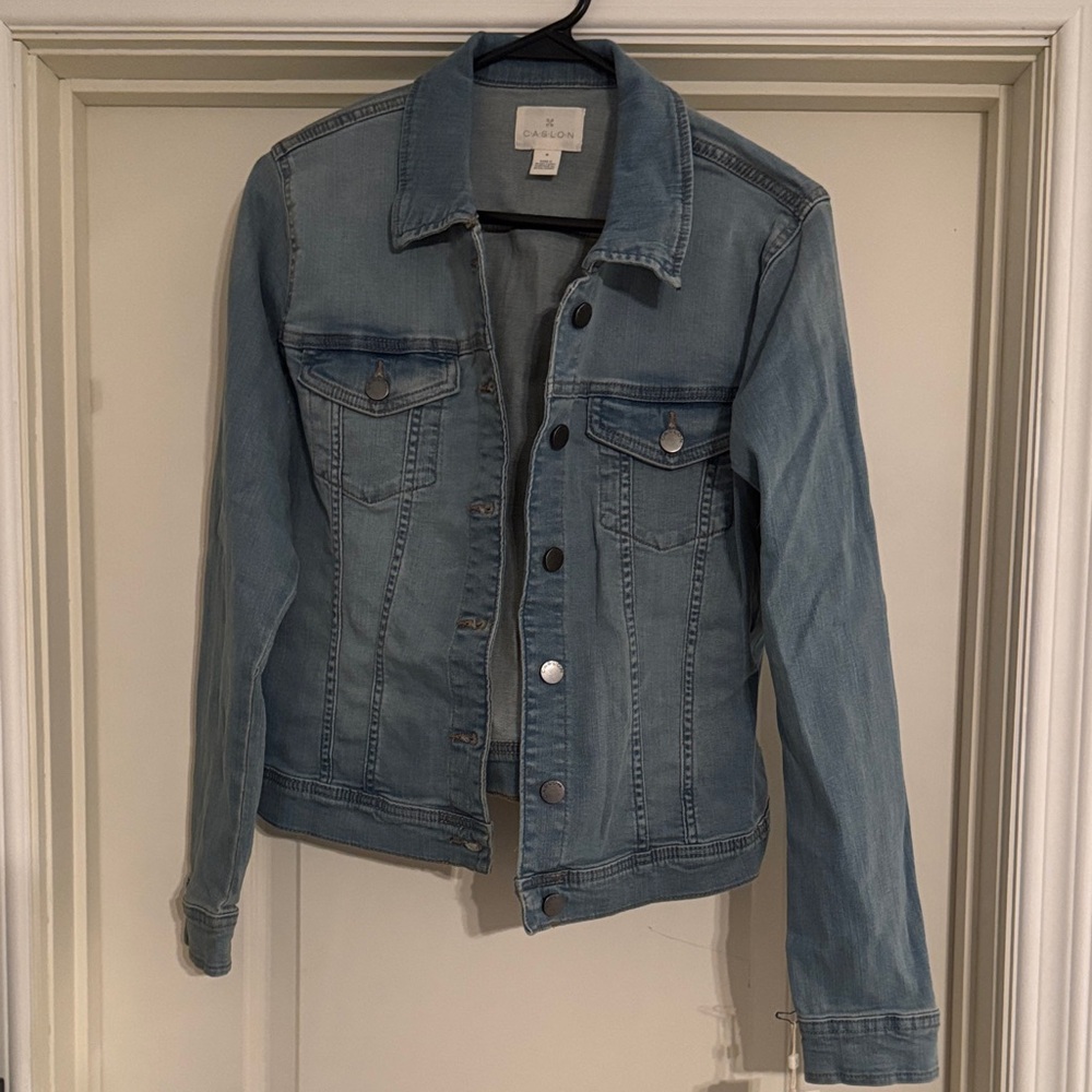 Caslon from Nordstrom Light Blue Jean Jacket. Never worn w/ tags. - Picture 2 of 9